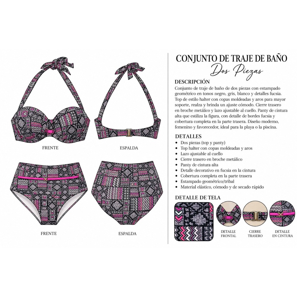 Conjunto de traje de baño de dos piezas
